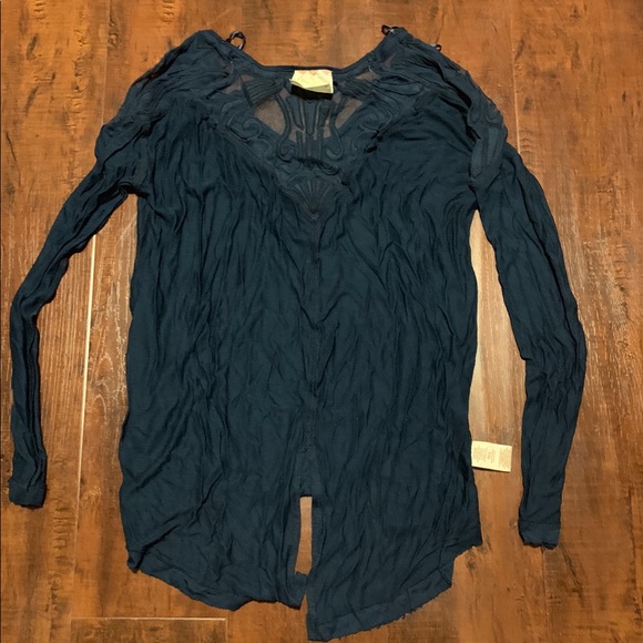 Free People Tunic High Low Blouse - Picture 2 of 6